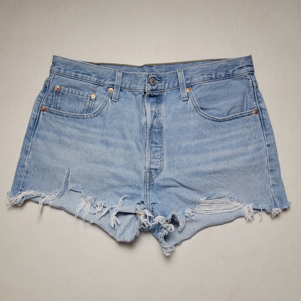Levi's Distressed 501 Shorts SZ 33